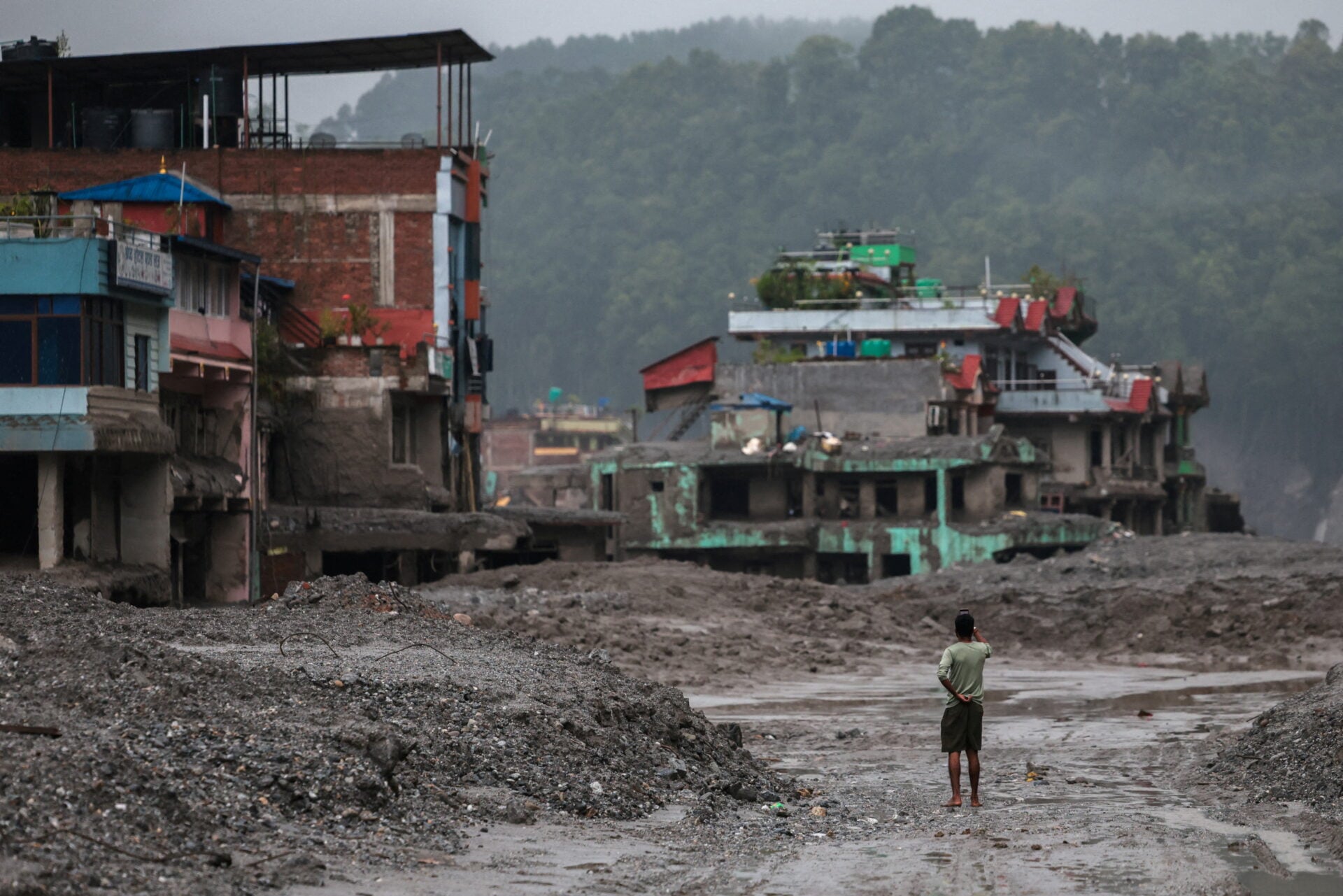 Aftermath of devastating floods in Nepal