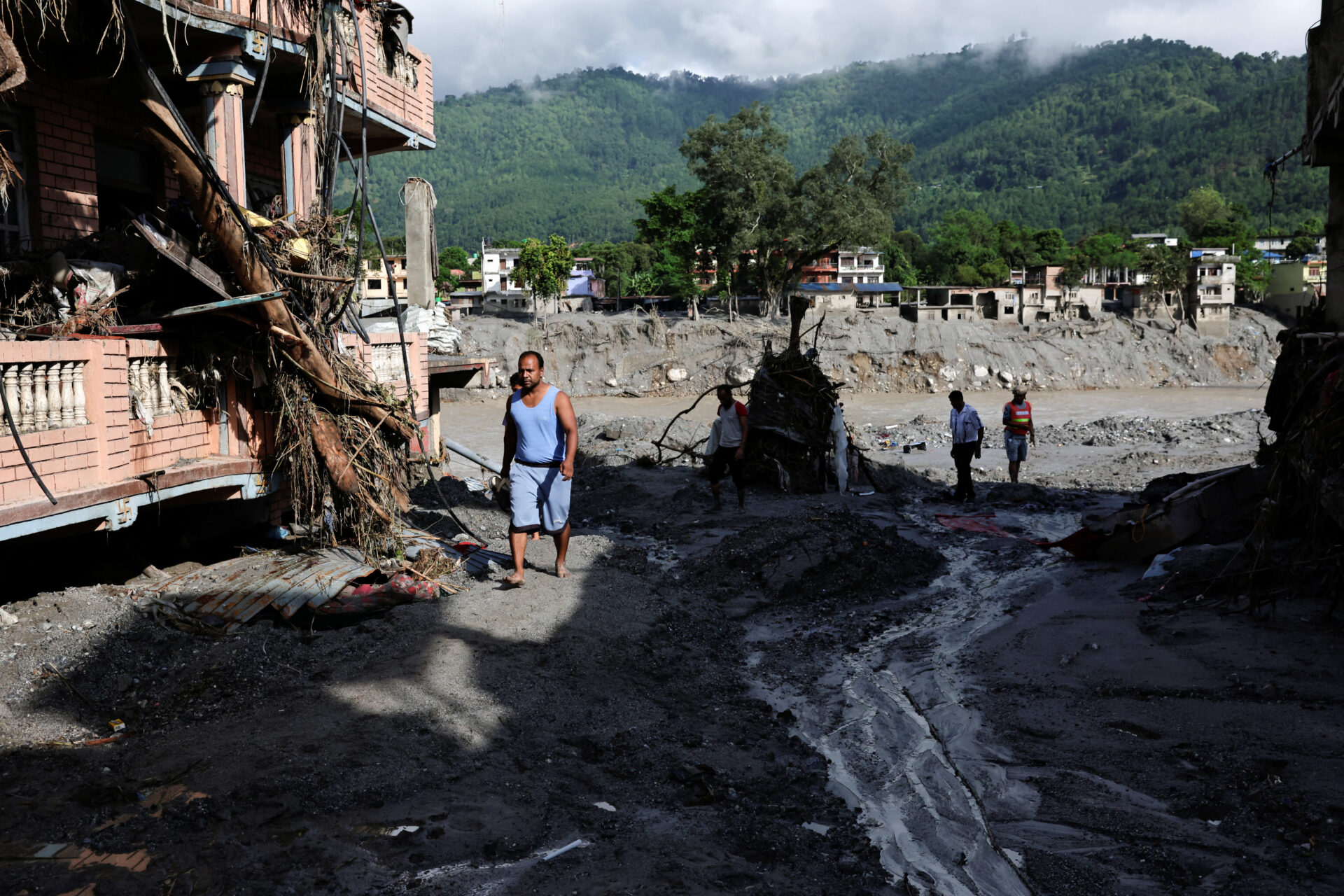 Aftermath of devastating floods in Nepal
