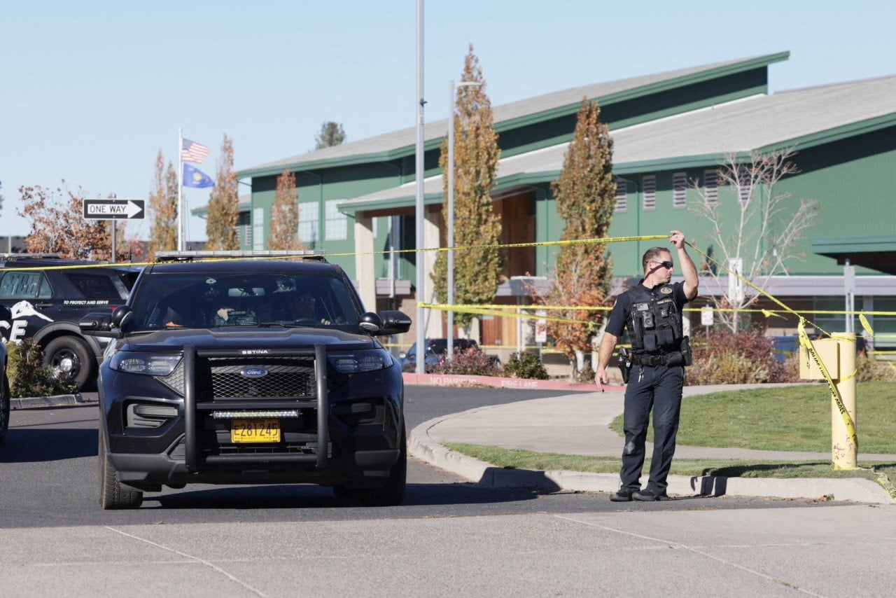 Scene of a shooting at Silver Rail Elementary School in Bend, Oregon