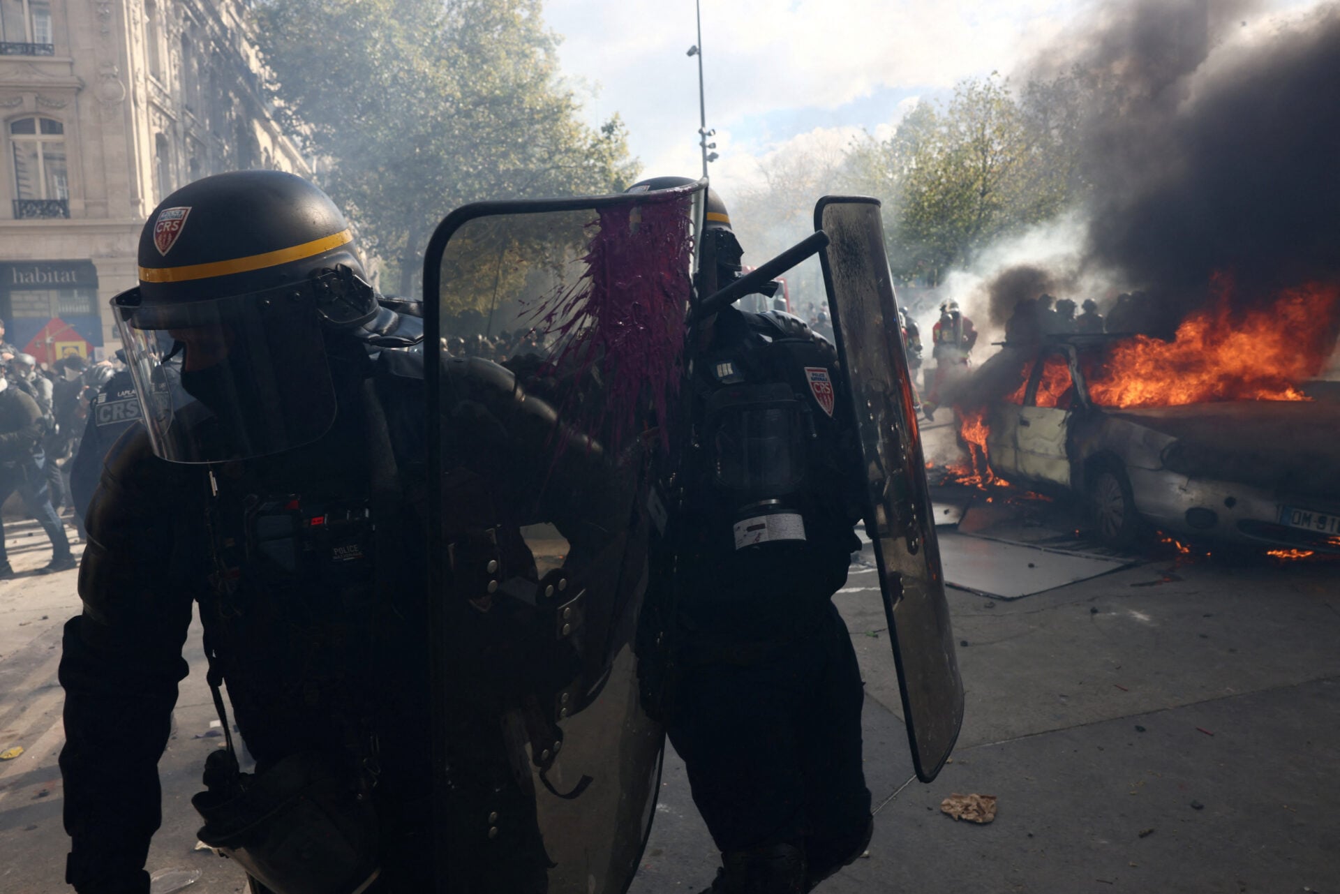 Nationwide protests in France against the cost of living