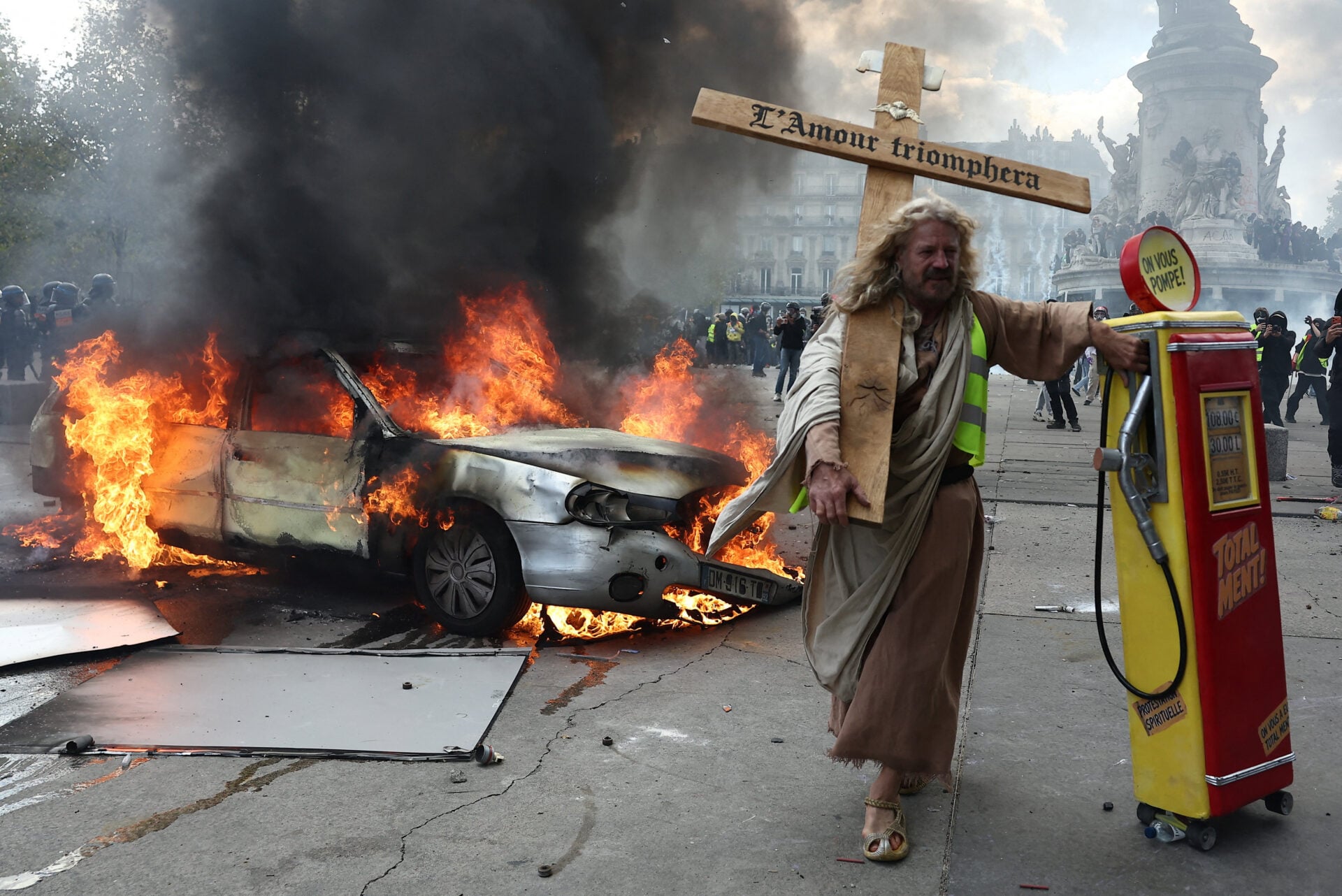 Nationwide protests in France against the cost of living