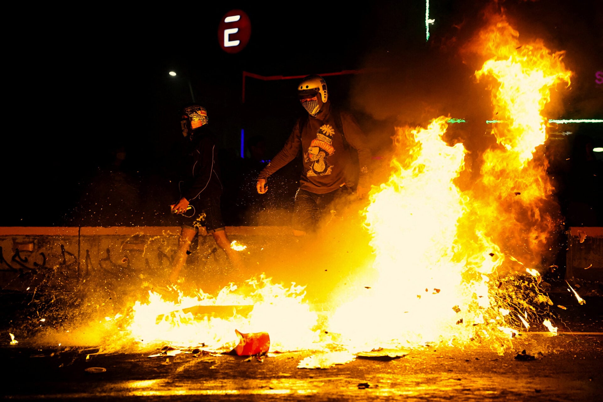 Protest against Indonesian President Prabowo Subianto's policies and the government's handling of wildfires in Jakarta