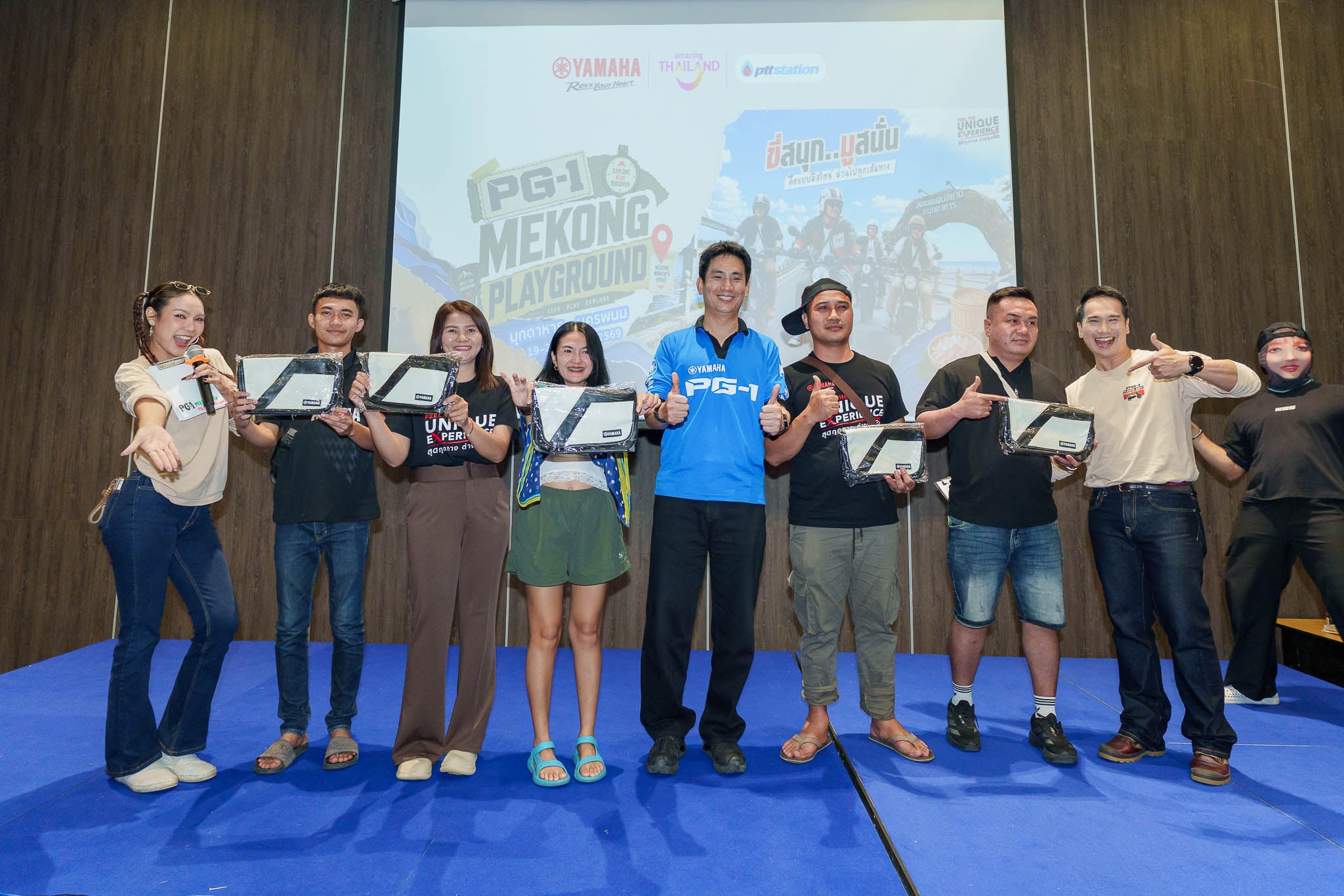 30 ยามาฮ่าเปิดประสบการณ์สุด Unique Experience จับมือ ททท. และ PTT Station พาลูกค้า PG-1 ขี่เลาะลุ่มน้ำโขง