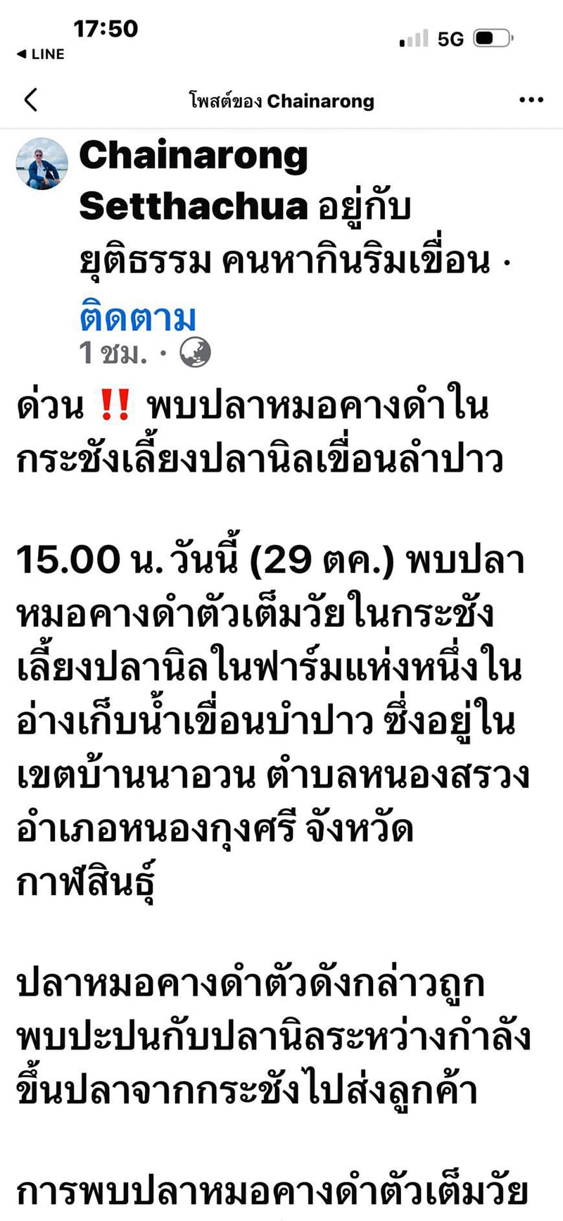 ปลาหมอคางดำ